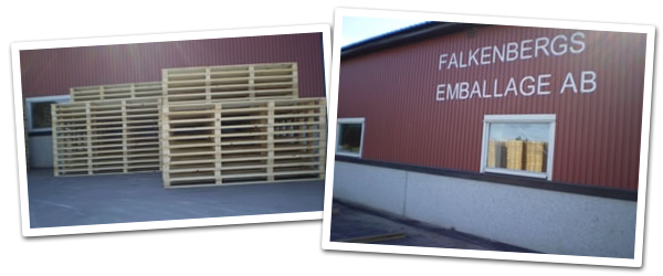 Falkenbergs Emballage AB - Kontor och lager med träemballage och pallar